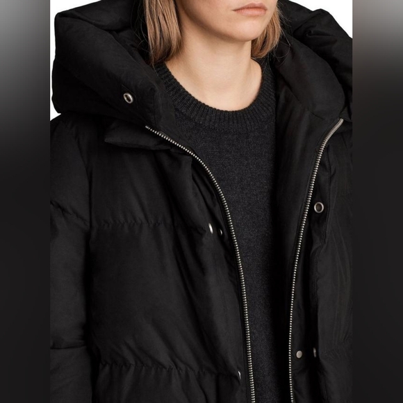 All Saints Ester Puffer Parka Coat - Picture 4 of 15